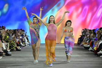 More colour at Australian Fashion Week.