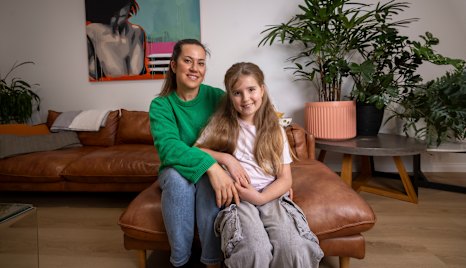 Brooke Adair with her daughter Olivia.