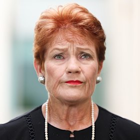 One Nation leader Pauline Hanson.
