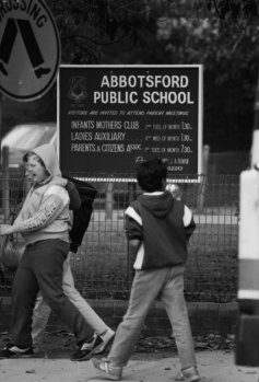 “A desperate need for school security” ... Students at Abbotsford Public.