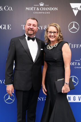 Allan and her husband Yorick at the 2023 NGV Gala this month.