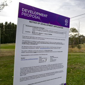 Notice of development application for the construction of a fire fighting water supply for Tharwa and associated landscaping works.