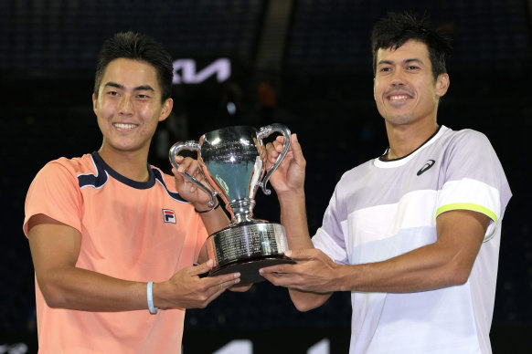 Hijikata, 21, and Kubler, a tour veteran at 29 who has had a topsy-turvy career beset by injury, were both stunned and overjoyed by their rags-to-riches ride.