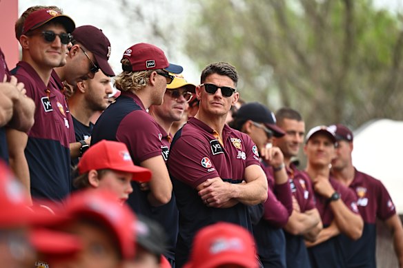 The Lions have gotten used to the grand final parade.
