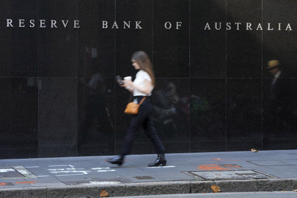 The Reserve Bank in Sydney’s Martin Place. 