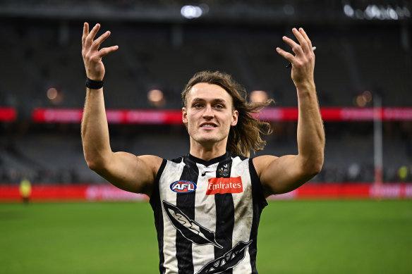 Star defender Darcy Moore has been named Collingwood captain.