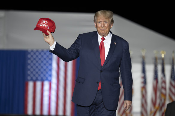 Former President Donald Trump in Nevada on October 8