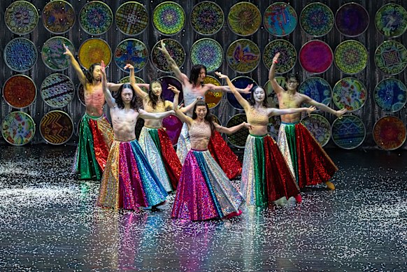 The endless energy of the seven dancers is a wonder. 