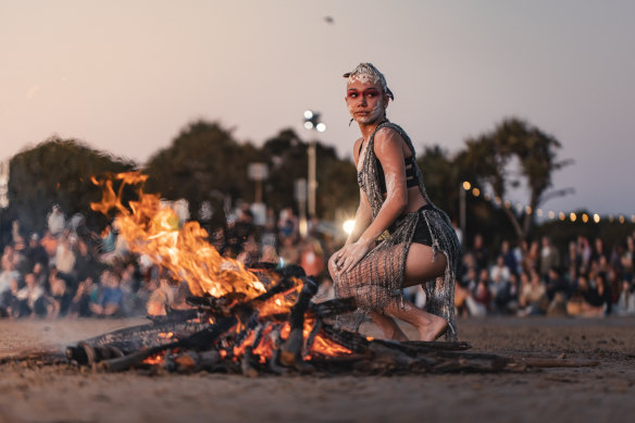 Dawn Awakening is a ceremony occurring at the opening weekend of Horizon Festival on the Sunshine Coast.