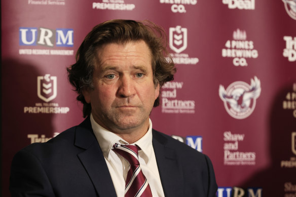 Manly coach Des Hasler has triggered a bonus by finishing in the top four. Now he can get a haircut.