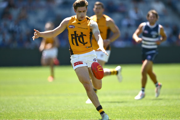 Hawthorn fans would have been pleased to see Will Day strutting his stuff against Geelong. 