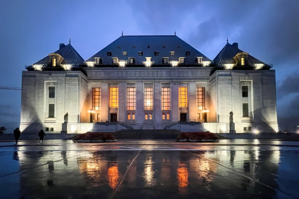 The Supreme Court of Canada in Ottawa, Ontario.