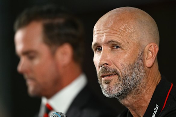McVeigh left his job as Sydney assistant coach to take the senior job at Essendon, the club he played for.