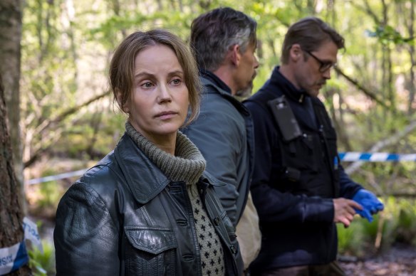 Sofia Helin plays a detective who moves to Malmo to head up a missing person’s unit in Fallen.