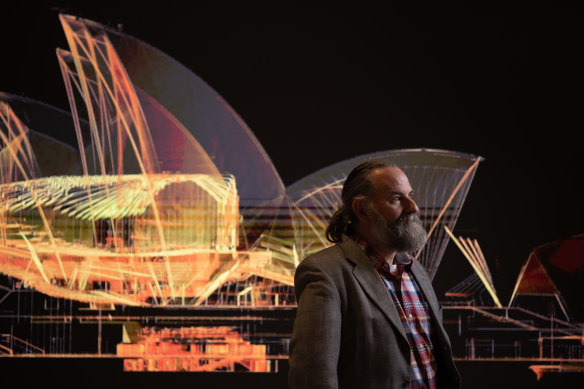 Dr Scott Hill, the curator of The People’s House, marking the 50th anniversary of the Sydney Opera House, opening at the Museum of Sydney on July 1.