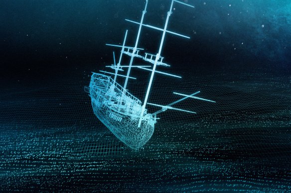 A digital model from a photogramic survey of the Endeavour.