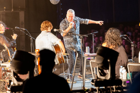 Jimmy Barnes hit the stage again at Byron Bay Bluesfest in March after a bout of serious ill health.