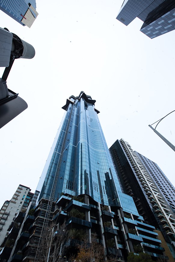 The Australia 108 building on Southbank Boulevard is still under construction.