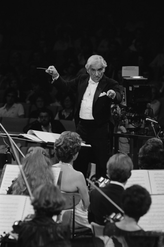 The late Leonard Bernstein: musicians and audiences alike loved his demeanour.