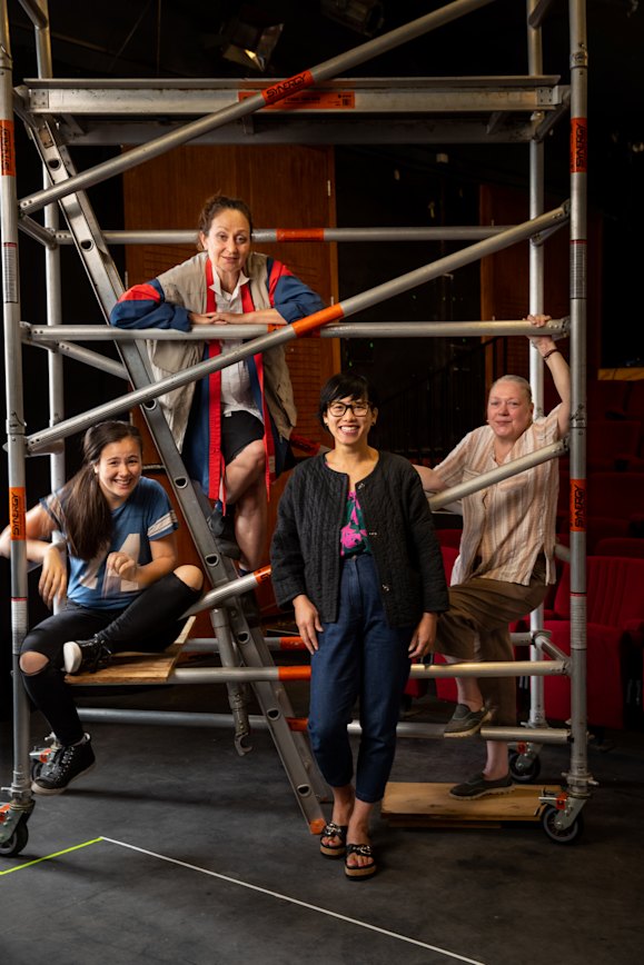 The Single Ladies team from left to right: Jem Lai, Caroline Lee, writer Michele Lee and Andrea Swifte.
