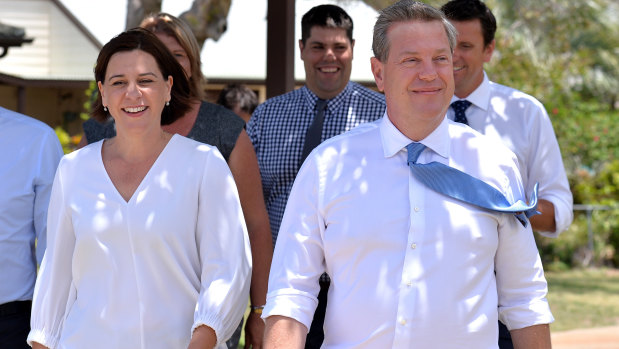 Deputy Opposition Leader Deb Frecklington will contest the LNP leadership, after Opposition Leader Tim Nicholls announced he would not fight for the position at Tuesday's partyroom meeting.