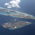 Male and its airport island.