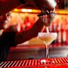 El Publico bar manager Pauli Banda making a margarita.
