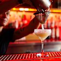 El Publico bar manager Pauli Banda making a margarita.