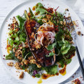 Sichuan pepper roasted eggplant with crispy chilli tofu.