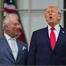 Britain’s King Charles with US President Donald Trump on the South Lawn of the White House during his visit last week.