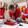 NSW Government’s pill testing trial site at the Yours & Owls Festival in Wollongong.