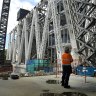 Construction of the Parramatta Powerhouse in February. 
