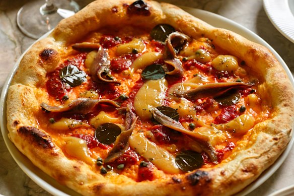 “Biga” dough is used for the pizza bases.