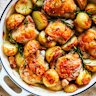 Adam Liaw’s one-pan rosemary chicken and potatoes.