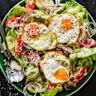 Adam Liaw's fried egg salad.