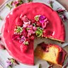 Helen Goh's almond and raspberry ripple cake.