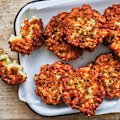 Cauliflower cheese fritters.