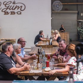 Inside Red Gum BBQ.