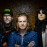 From left, Sam Cope, Liam Gough and Selene Messinis are among a new wave of prog rockers.