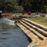 Putney Beach which is is opening as a swim site on Parramatta River this coming weekened. Photographed in Sydney on January 13, 2025. Photo: Dominic Lorrimer .