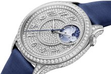 Vacheron Constantin’s Égérie range tops out with a diamond-pavé model worth $277,000.