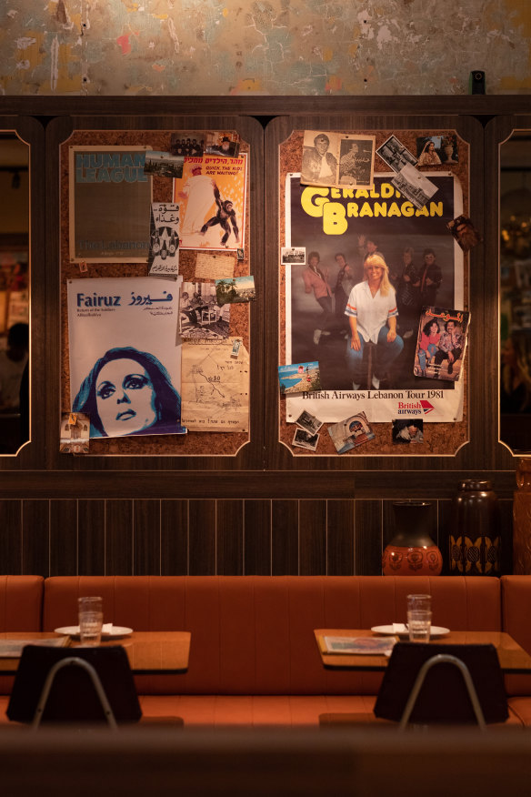 Inside Jimmy’s Falafel.