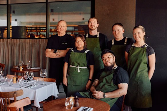 Ian Curley (far left) and the Baix team.