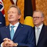 Fortescue founder Andrew Forrest was front and centre at a Shanghai press conference with Prime Minister Anthony Albanese in July last year.