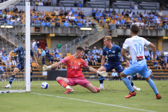 Goalkeeper Oliver Sail was the star for Phoenix in their 1-1 draw with Sydney FC.