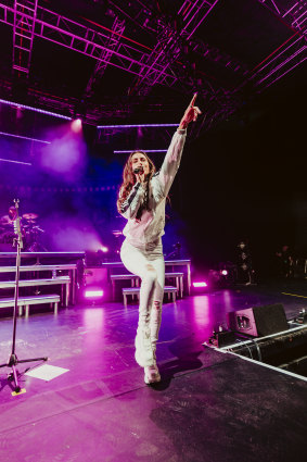 Amy Shark performs at Brisbane Riverstage on May 17, 2019.