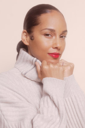 Alicia Keys is in a weirdly sensual Christmas mood.