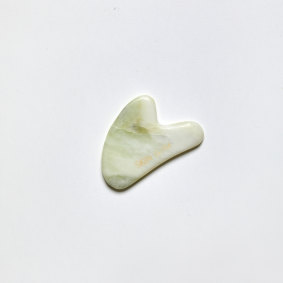 Skin Gym Jade Sculpty  Heart Gua Sha Tool, $32. 