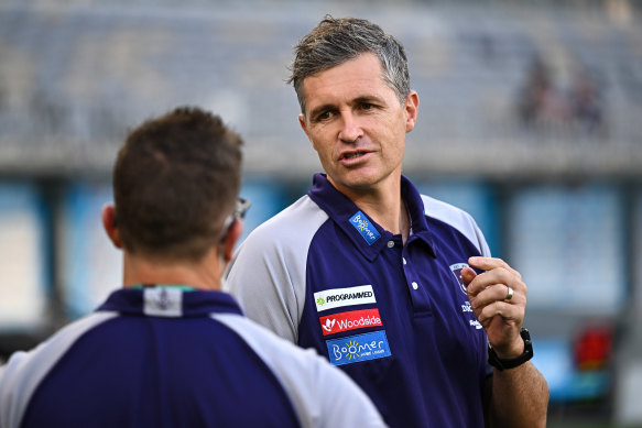 Fremantle coach Justin Longmuir.