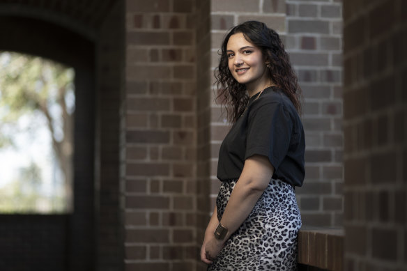 Courtney Haroon, 25, has an undergraduate degree in forensic science and chemistry and is in her first year as a high school teacher. 